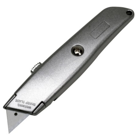 Warner Utility Knife w/3 Blades, Utility, Zinc 366